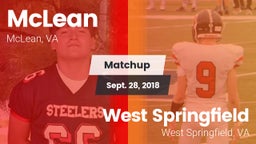 Matchup: McLean  vs. West Springfield  2018