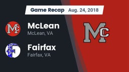 Recap: McLean  vs. Fairfax  2018