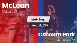 Matchup: McLean  vs. Osbourn Park  2019