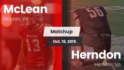 Matchup: McLean  vs. Herndon  2019