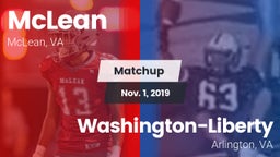 Matchup: McLean  vs. Washington-Liberty  2019