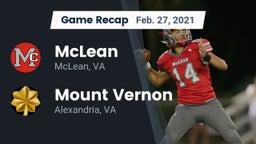 Recap: McLean  vs. Mount Vernon   2021