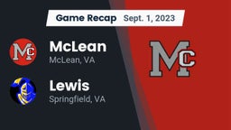 Recap: McLean  vs. Lewis  2023