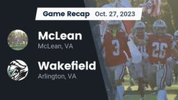 Recap: McLean  vs. Wakefield  2023