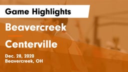 Beavercreek  vs Centerville Game Highlights - Dec. 28, 2020
