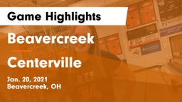 Beavercreek  vs Centerville Game Highlights - Jan. 20, 2021