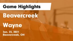 Beavercreek  vs Wayne  Game Highlights - Jan. 23, 2021