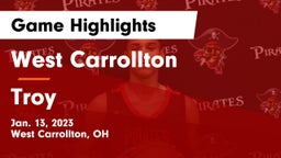 West Carrollton  vs Troy  Game Highlights - Jan. 13, 2023