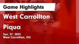 West Carrollton  vs Piqua  Game Highlights - Jan. 27, 2023