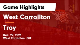 West Carrollton  vs Troy  Game Highlights - Dec. 29, 2023