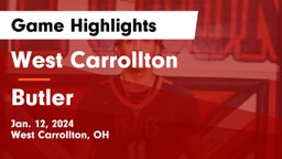 West Carrollton  vs Butler  Game Highlights - Jan. 12, 2024