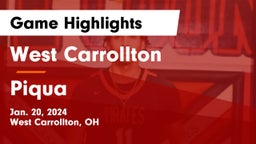 West Carrollton  vs Piqua  Game Highlights - Jan. 20, 2024