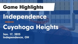 Independence  vs Cuyahoga Heights  Game Highlights - Jan. 17, 2023