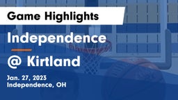 Independence  vs @ Kirtland Game Highlights - Jan. 27, 2023