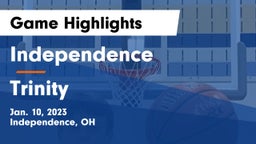 Independence  vs Trinity  Game Highlights - Jan. 10, 2023