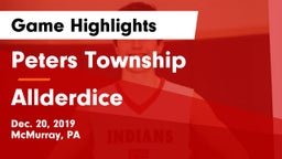 Peters Township  vs Allderdice  Game Highlights - Dec. 20, 2019