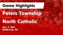 Peters Township  vs North Catholic  Game Highlights - Jan. 9, 2021