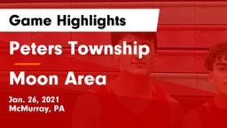 Peters Township  vs Moon Area  Game Highlights - Jan. 26, 2021