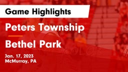 Peters Township  vs Bethel Park  Game Highlights - Jan. 17, 2023