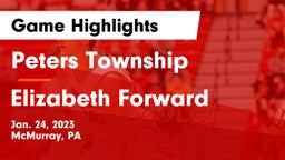 Peters Township  vs Elizabeth Forward  Game Highlights - Jan. 24, 2023