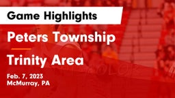 Peters Township  vs Trinity Area  Game Highlights - Feb. 7, 2023