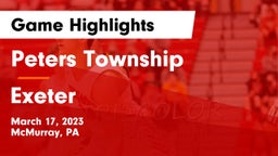 Peters Township  vs Exeter Game Highlights - March 17, 2023