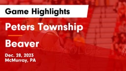 Peters Township  vs Beaver  Game Highlights - Dec. 28, 2023