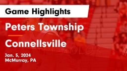 Peters Township  vs Connellsville  Game Highlights - Jan. 5, 2024