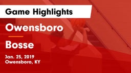 Owensboro  vs Bosse  Game Highlights - Jan. 25, 2019