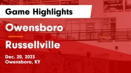 Owensboro  vs Russellville  Game Highlights - Dec. 20, 2023
