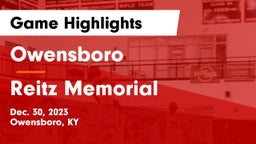Owensboro  vs Reitz Memorial  Game Highlights - Dec. 30, 2023