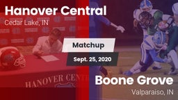 Matchup: Hanover Central vs. Boone Grove  2020