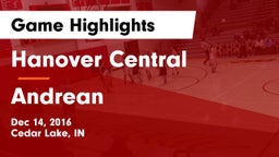 Hanover Central  vs Andrean  Game Highlights - Dec 14, 2016