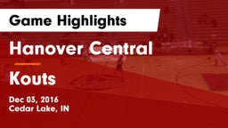 Hanover Central  vs Kouts Game Highlights - Dec 03, 2016