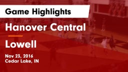 Hanover Central  vs Lowell  Game Highlights - Nov 23, 2016