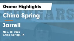 China Spring  vs Jarrell  Game Highlights - Nov. 28, 2023