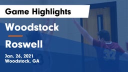 Woodstock  vs Roswell  Game Highlights - Jan. 26, 2021