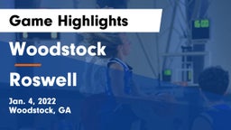 Woodstock  vs Roswell  Game Highlights - Jan. 4, 2022