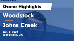 Woodstock  vs Johns Creek  Game Highlights - Jan. 8, 2022