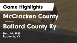 McCracken County  vs Ballard County Ky Game Highlights - Dec. 16, 2019