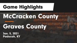 McCracken County  vs Graves County  Game Highlights - Jan. 5, 2021