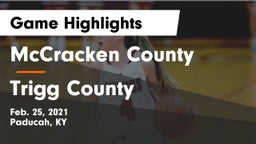 McCracken County  vs Trigg County  Game Highlights - Feb. 25, 2021