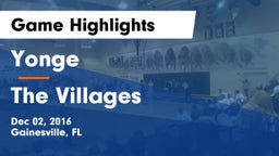 Yonge  vs The Villages  Game Highlights - Dec 02, 2016