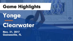 Yonge  vs Clearwater  Game Highlights - Nov. 21, 2017