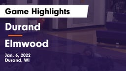 Durand  vs Elmwood  Game Highlights - Jan. 6, 2022