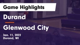Durand  vs Glenwood City  Game Highlights - Jan. 11, 2022