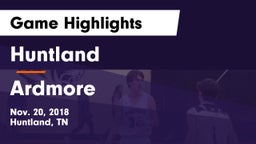 Huntland  vs Ardmore  Game Highlights - Nov. 20, 2018