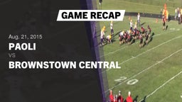 Recap: Paoli  vs. Brownstown Central  2015