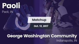 Matchup: Paoli  vs. George Washington Community  2017