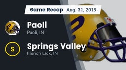 Recap: Paoli  vs. Springs Valley  2018